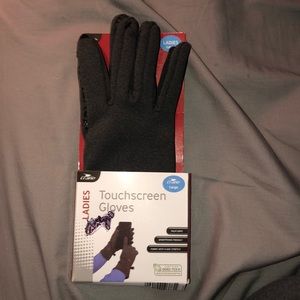 Ladies Grey touchscreen gloves